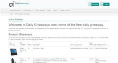 Desktop Screenshot of dailygiveaways.com